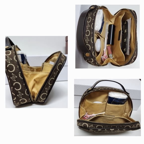 CELINE Mini Zip Around Hand Bag CE00/12 Made in Italy - Picture 8 of 11